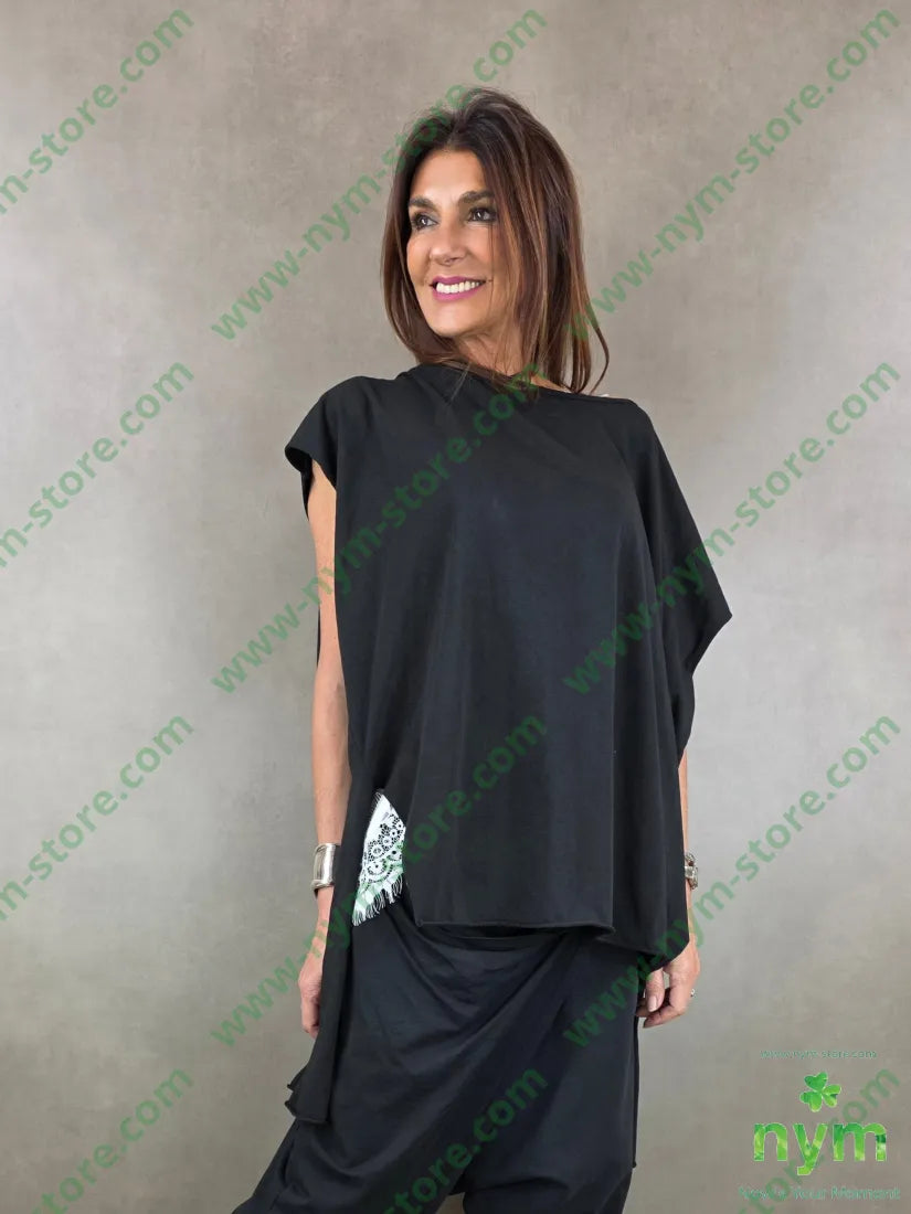 tshirt superover senza la manica 100co U / NERO / PE26 TSHIRT