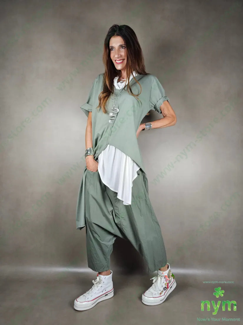 tshirt taglio centrale lunga lato 100co TSHIRT