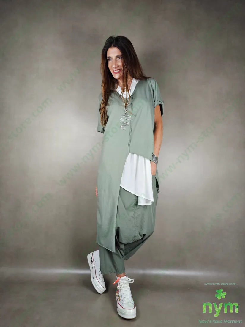 tshirt taglio centrale lunga lato 100co TSHIRT