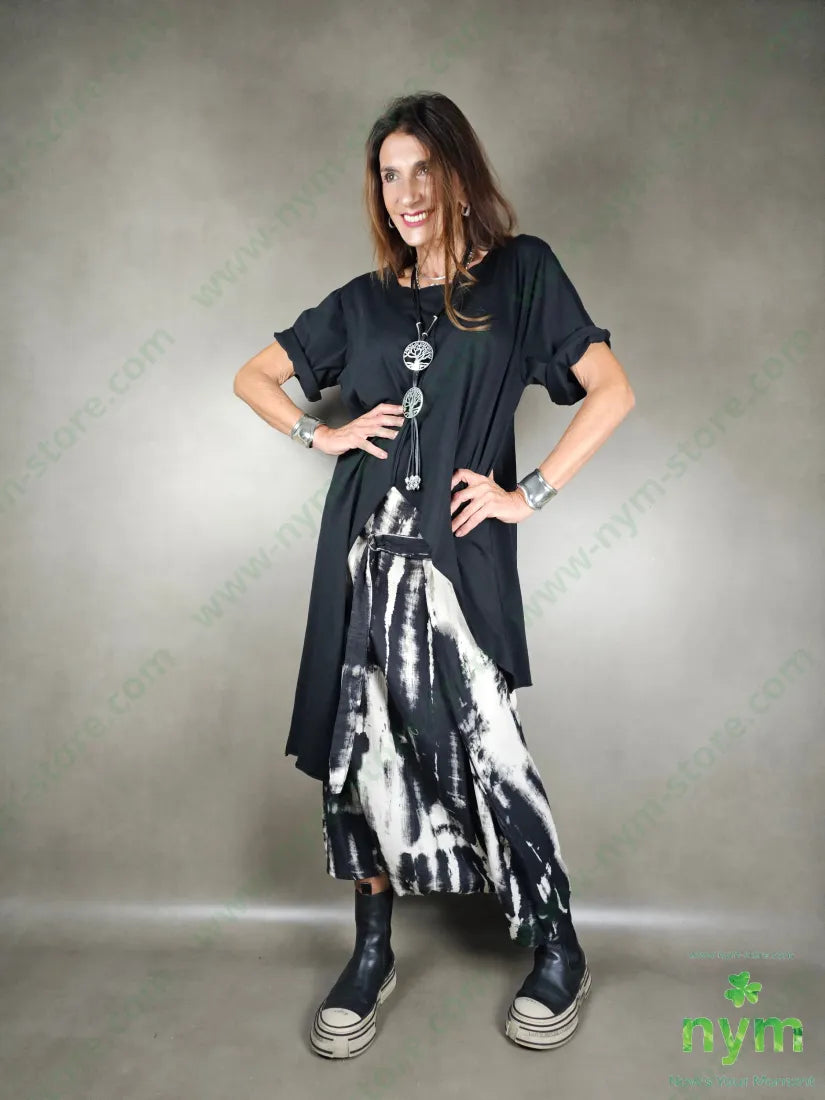 tshirt taglio centrale lunga lato 100co TSHIRT