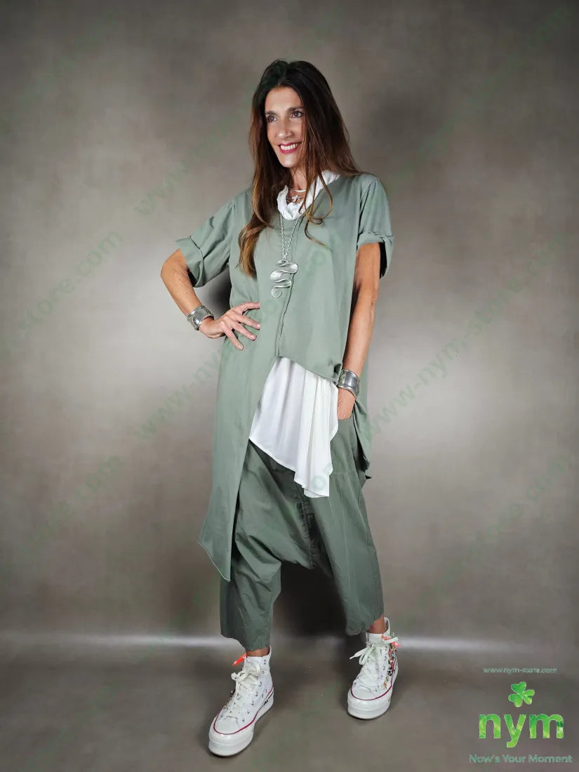 tshirt taglio centrale lunga lato 100co TSHIRT