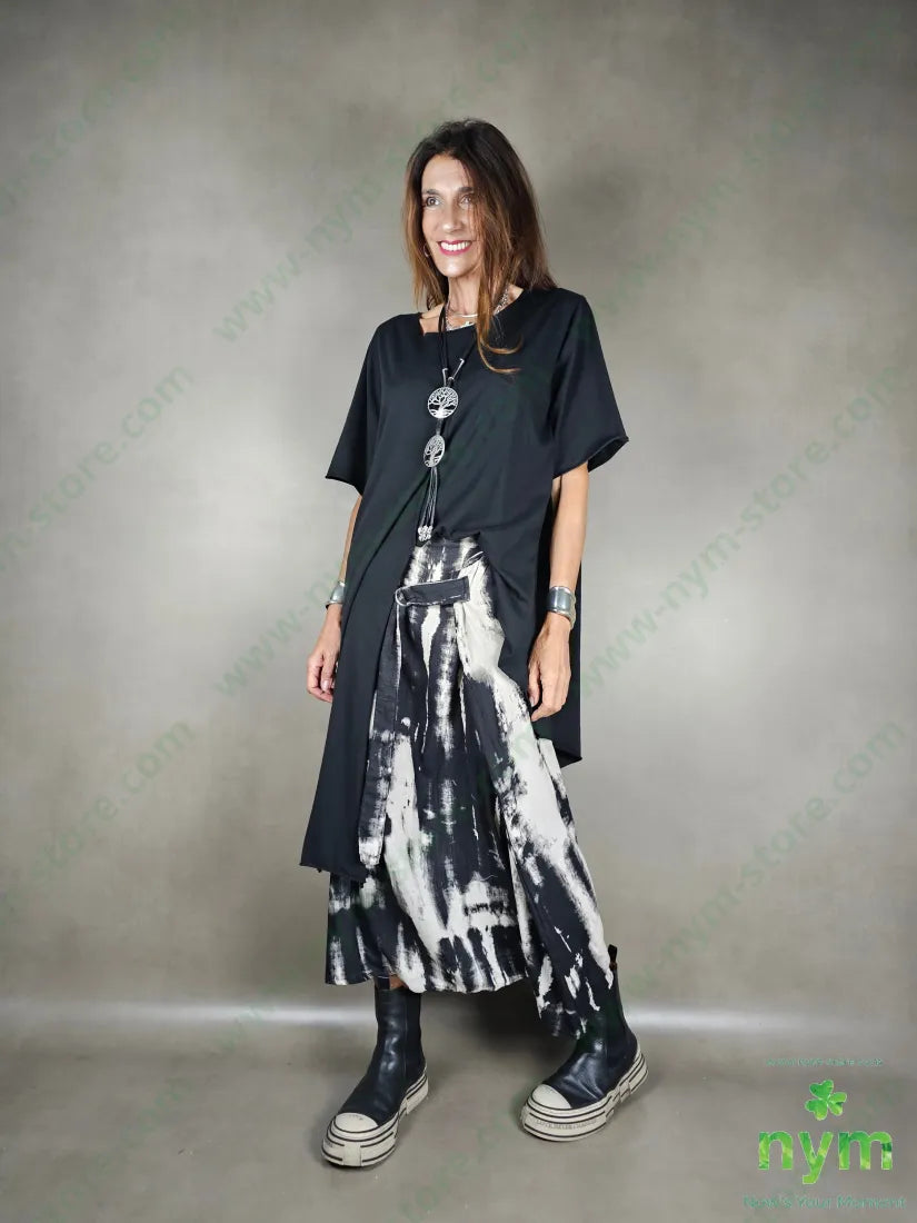 tshirt taglio centrale lunga lato 100co TSHIRT