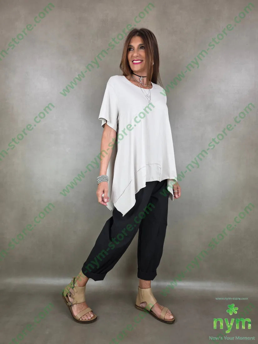 tshirt trapezio con cucitura 95co5ea - TSHIRT