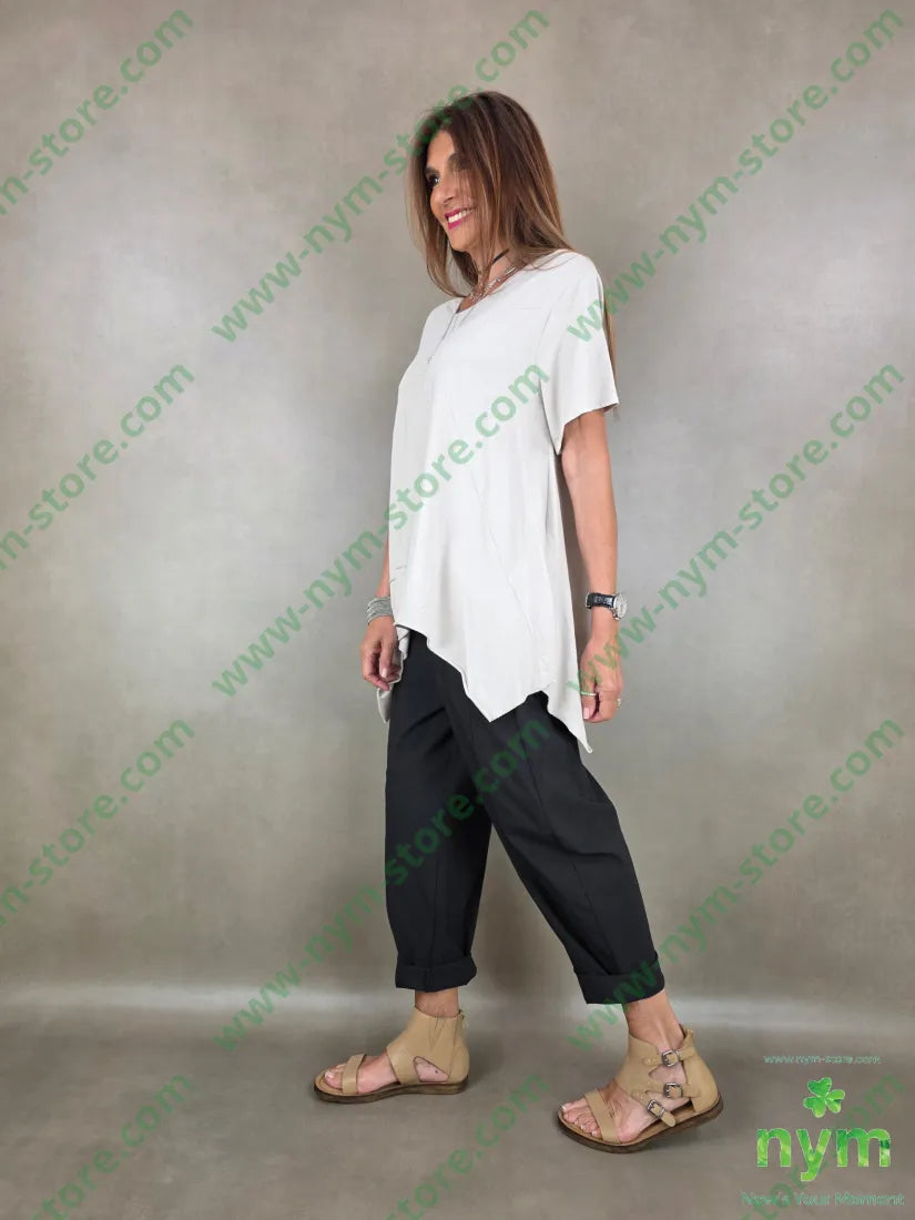 tshirt trapezio con cucitura 95co5ea - TSHIRT
