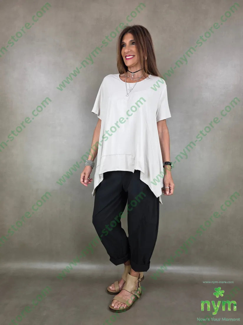 tshirt trapezio con cucitura 95co5ea - TSHIRT