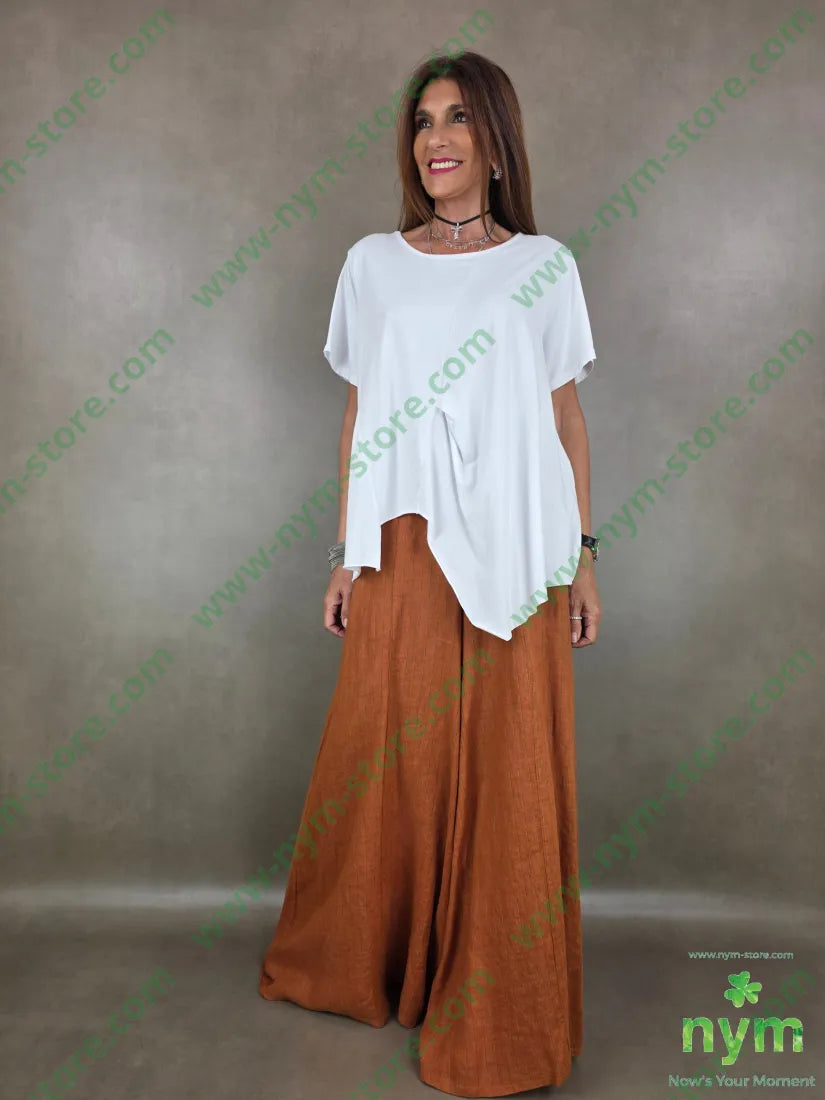 tshirt trapezio piccola piega 95co5ea - TSHIRT
