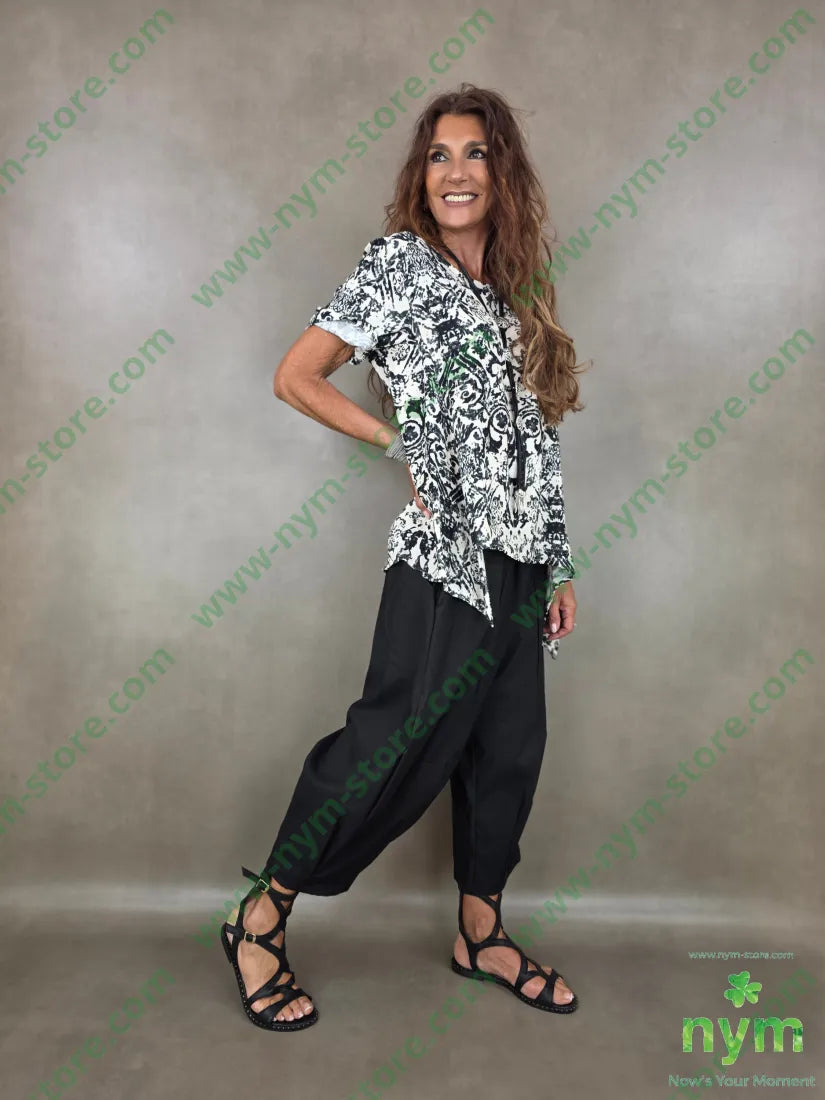 tunica batik punta lato 100co - U / NERO / PE26 - CAMICIA