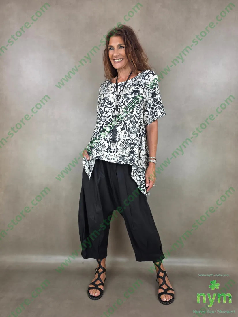 tunica batik punta lato 100co - U / NERO / PE26 - CAMICIA