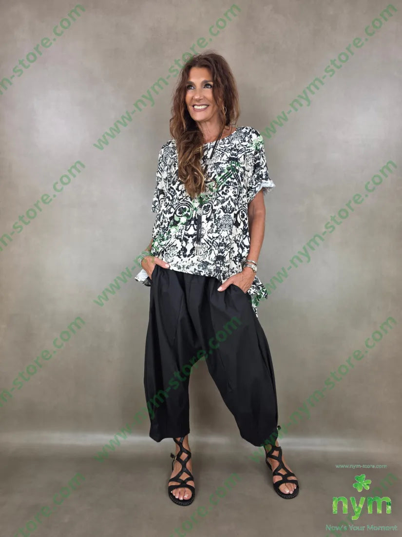 tunica batik punta lato 100co - U / NERO / PE26 - CAMICIA