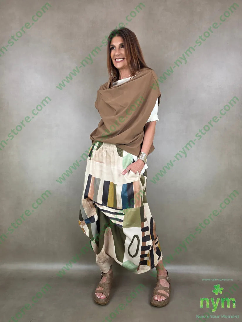 tunica bengalina pieghe spalla 79vi12ny2ea - U / TABACCO / PE26 - CAMICIA