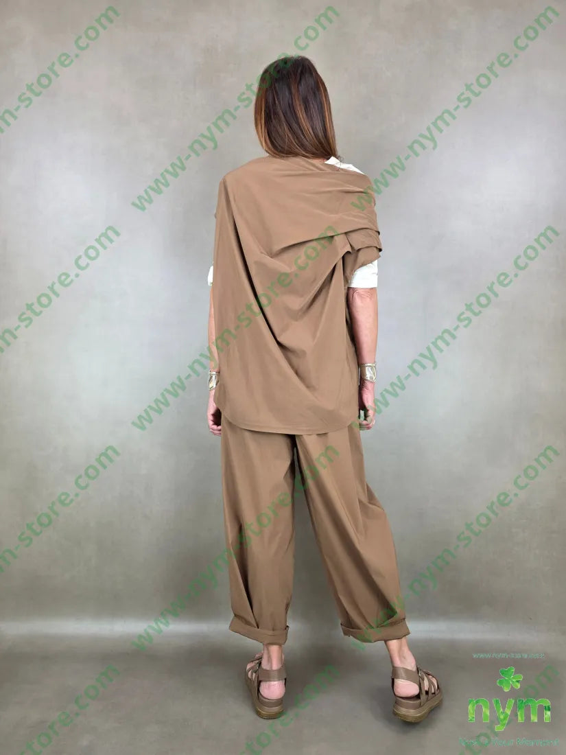 tunica bengalina pieghe spalla 79vi12ny2ea - U / TABACCO / PE26 - CAMICIA
