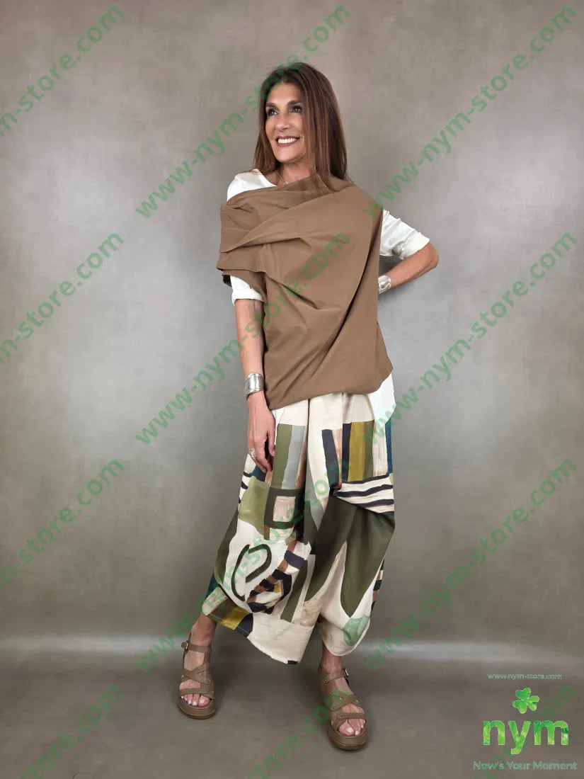 tunica bengalina pieghe spalla 79vi12ny2ea - U / TABACCO / PE26 - CAMICIA