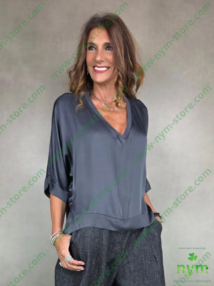 tunica bordi costina 100vi U / ANTRACITE / AI25 CAMICIA