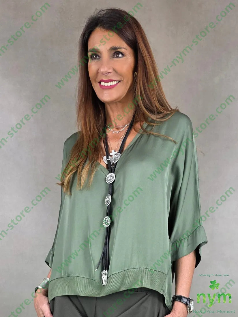 tunica bordi costina 100vi U / MILITARE / AI25 CAMICIA
