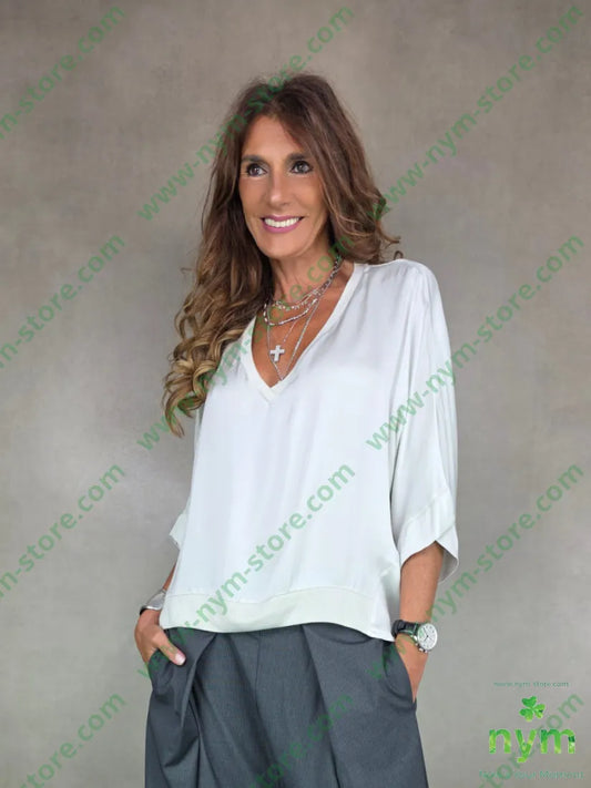 tunica bordi costina 100vi U / BIANCO / AI25 CAMICIA