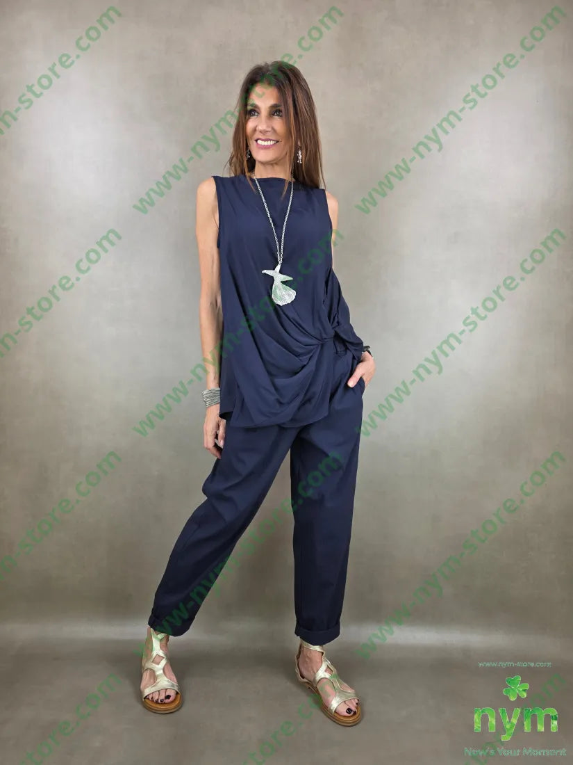 tunica bottoni dto e drappeggio 73vi27pl - CAMICIA