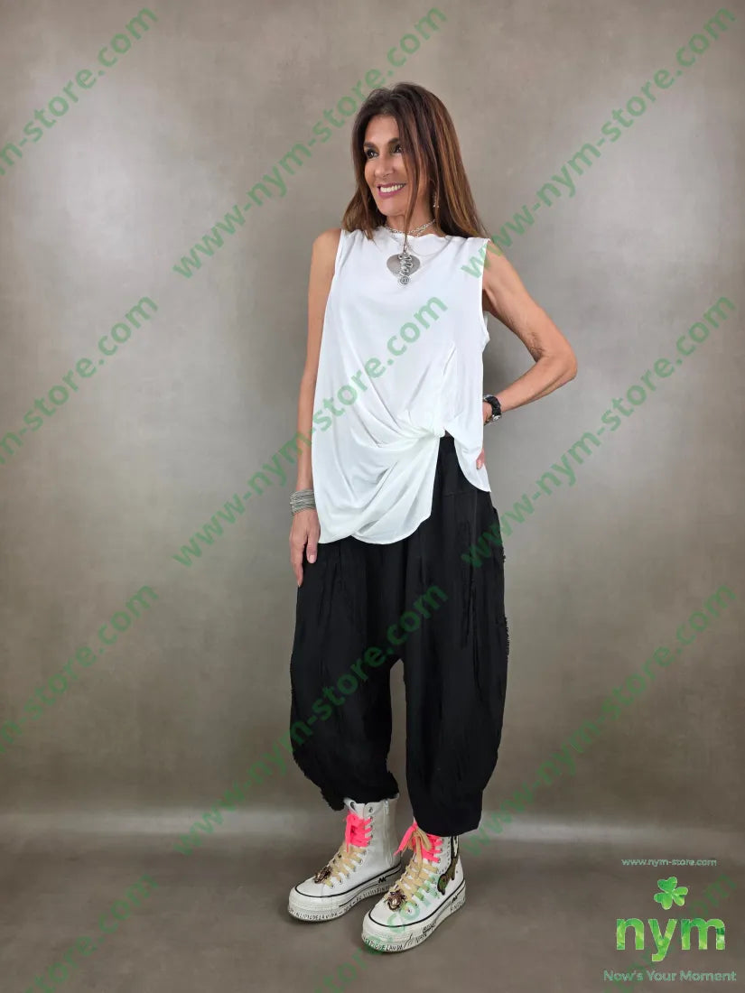 tunica bottoni dto e drappeggio 73vi27pl - CAMICIA