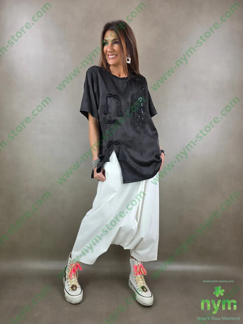 tunica chinois 97pl3ea U / NERO / PE26 MAGLIA