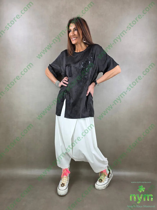 tunica chinois 97pl3ea U / NERO / PE26 MAGLIA