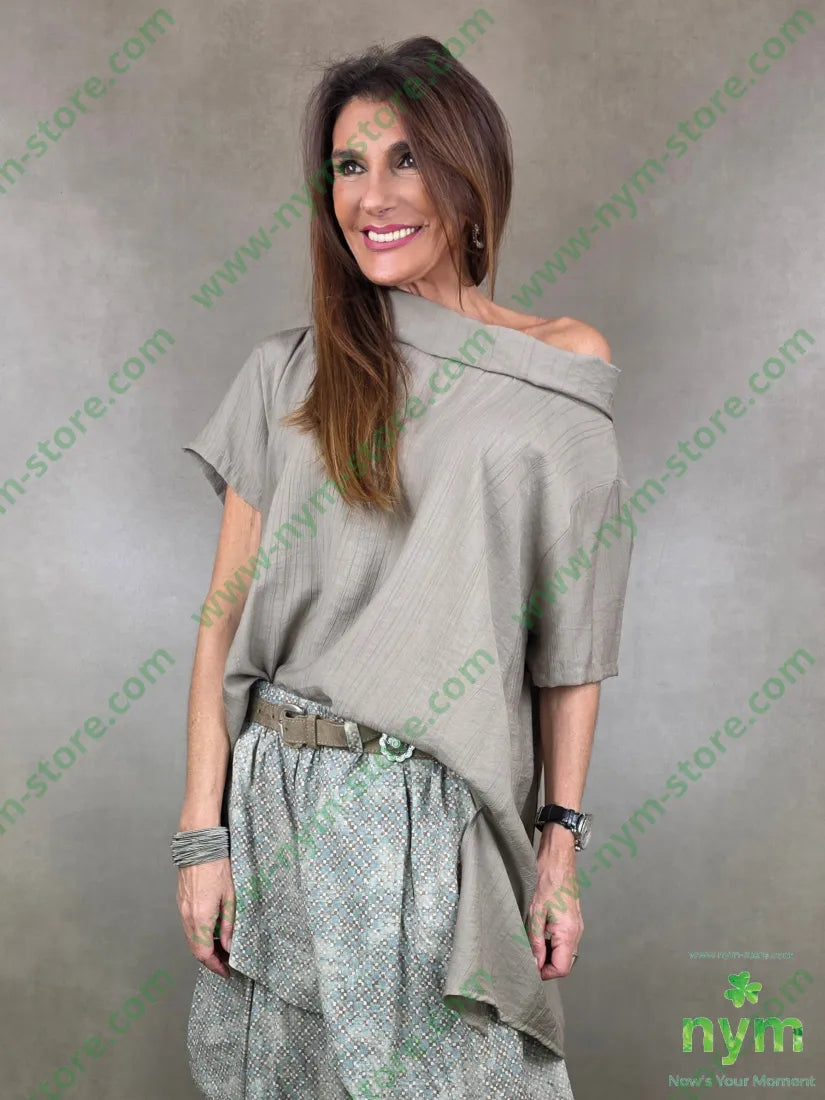 tunica collo ciambella mc 84vi16pa U / FANGO C. / PE26 CAMICIA