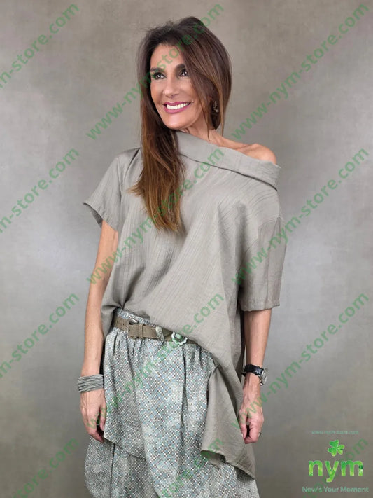 tunica collo ciambella mc 84vi16pa U / FANGO C. / PE26 CAMICIA