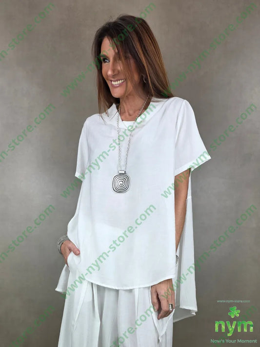 tunica collo ciambella mc 84vi16pa U / PANNA / PE26 CAMICIA