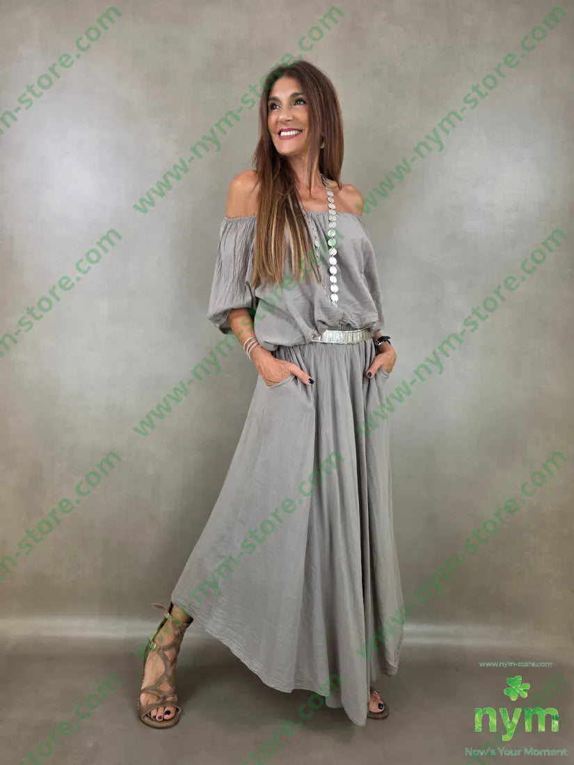 tunica collo e fondo arricciato 100co - U / FANGO C. / PE26 - CAMICIA