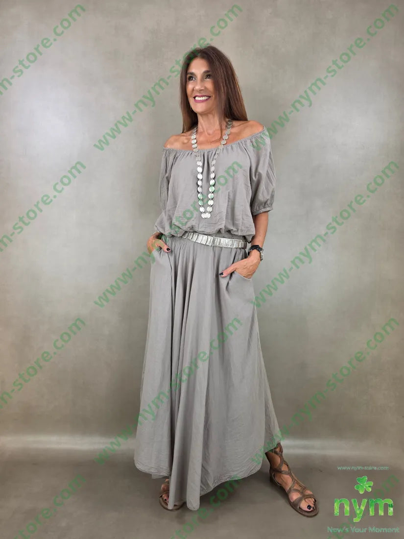tunica collo e fondo arricciato 100co - U / FANGO C. / PE26 - CAMICIA