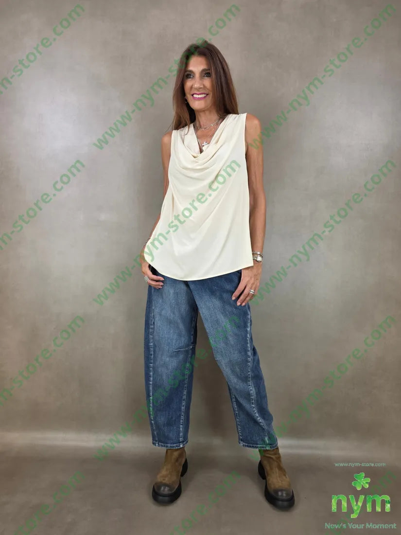 tunica collo morbido misto viscosa 67vi33pl - U / BURRO / AI26 - CAMICIA