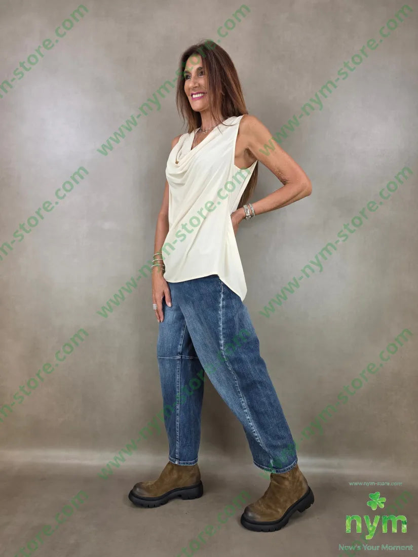 tunica collo morbido misto viscosa 67vi33pl - U / BURRO / AI26 - CAMICIA