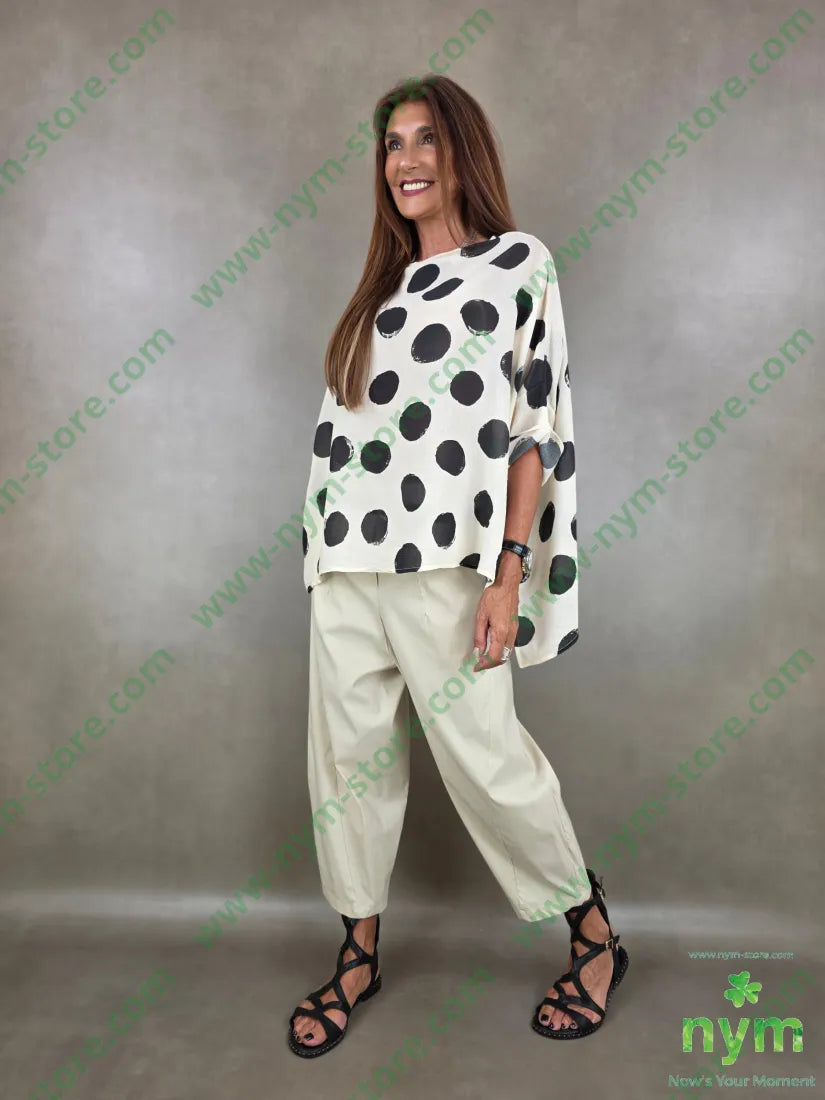 tunica con pois quadrata 85vi15pa - U / PANNA / PE26 - CAMICIA
