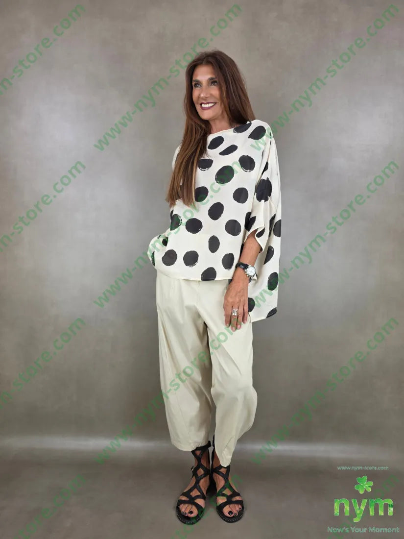 tunica con pois quadrata 85vi15pa - U / PANNA / PE26 - CAMICIA