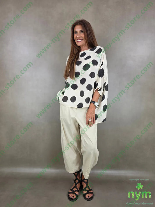 tunica con pois quadrata 85vi15pa - U / PANNA / PE26 - CAMICIA