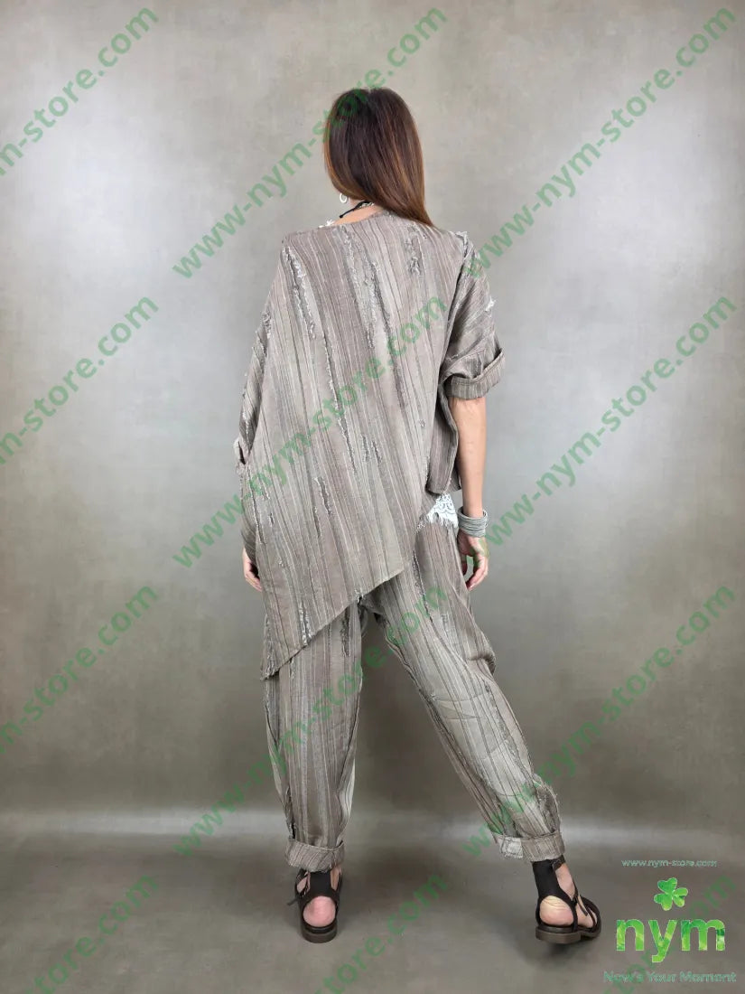 tunica destroyed punta lato 50tc35vi15li - CAMICIA