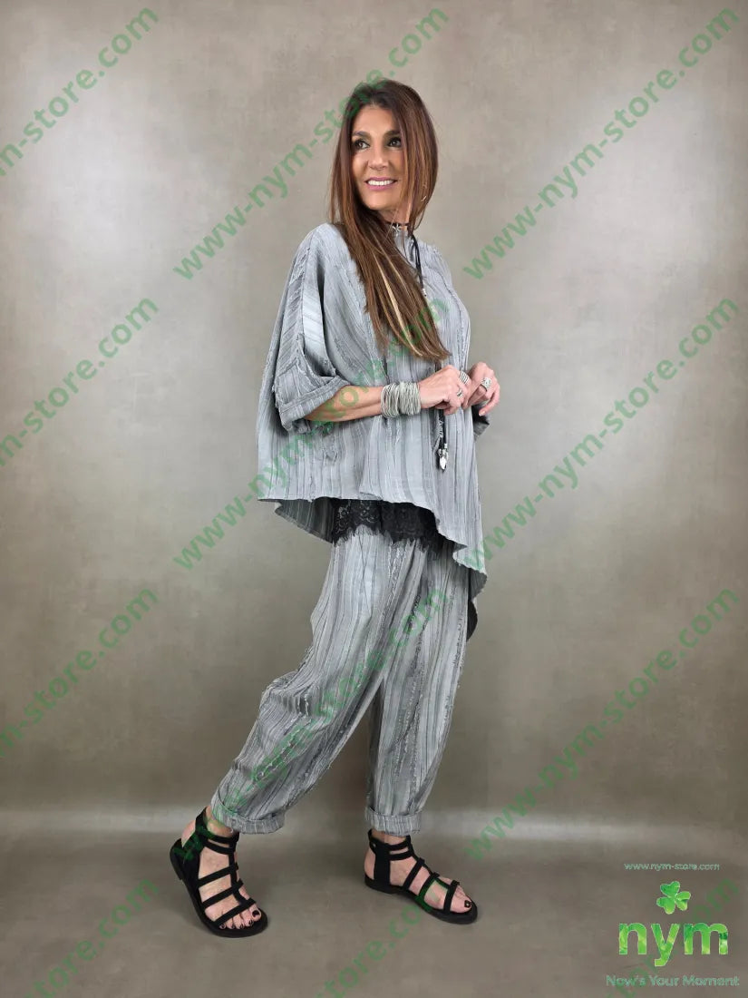 tunica destroyed punta lato 50tc35vi15li - CAMICIA