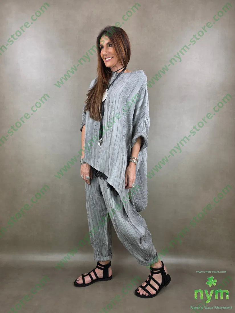 tunica destroyed punta lato 50tc35vi15li - CAMICIA