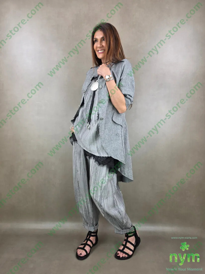 tunica destroyed punta lato 50tc35vi15li - CAMICIA