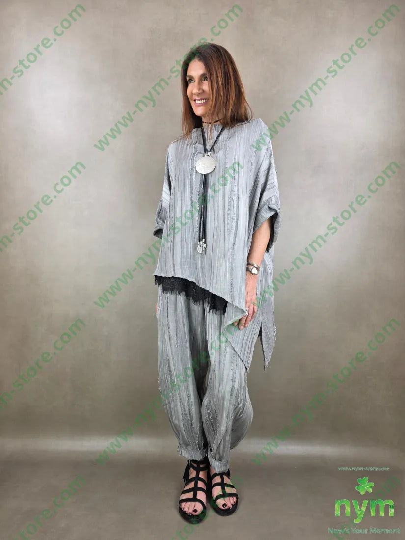 tunica destroyed punta lato 50tc35vi15li - CAMICIA