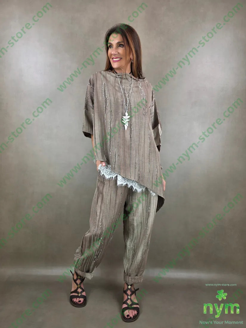 tunica destroyed punta lato 50tc35vi15li - CAMICIA