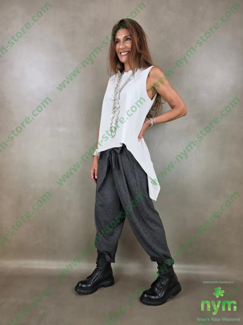 tunica di cotone scollata dietro 100co - U / PERLA / AI26 - CAMICIA