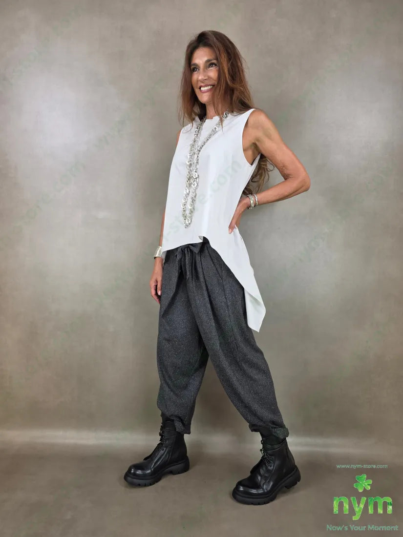 tunica di cotone scollata dietro 100co - U / PERLA / AI26 - CAMICIA