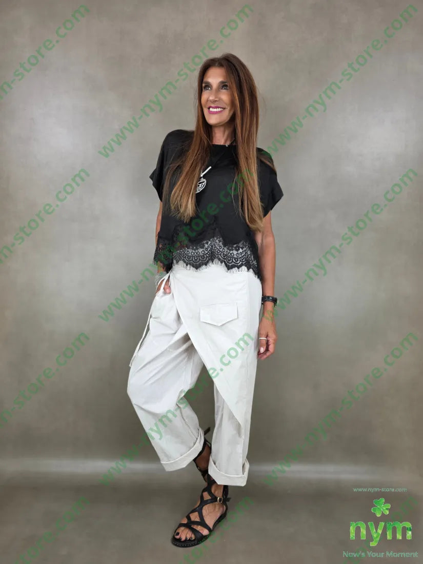 tunica di viscosa pizzo onda 100vi - CAMICIA