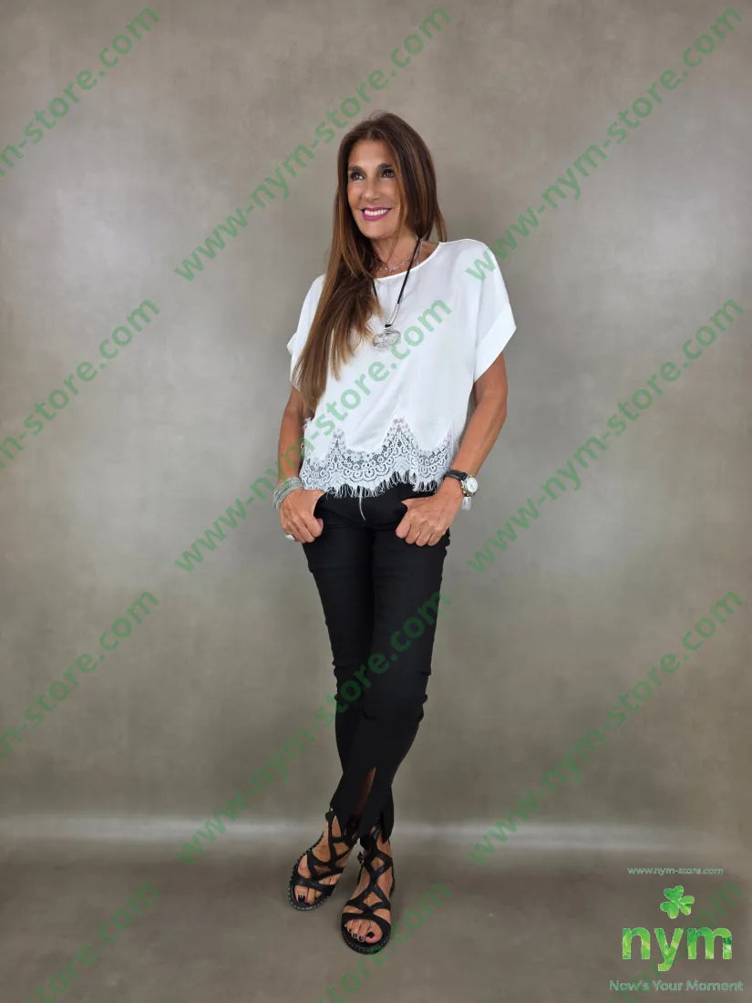 tunica di viscosa pizzo onda 100vi - CAMICIA
