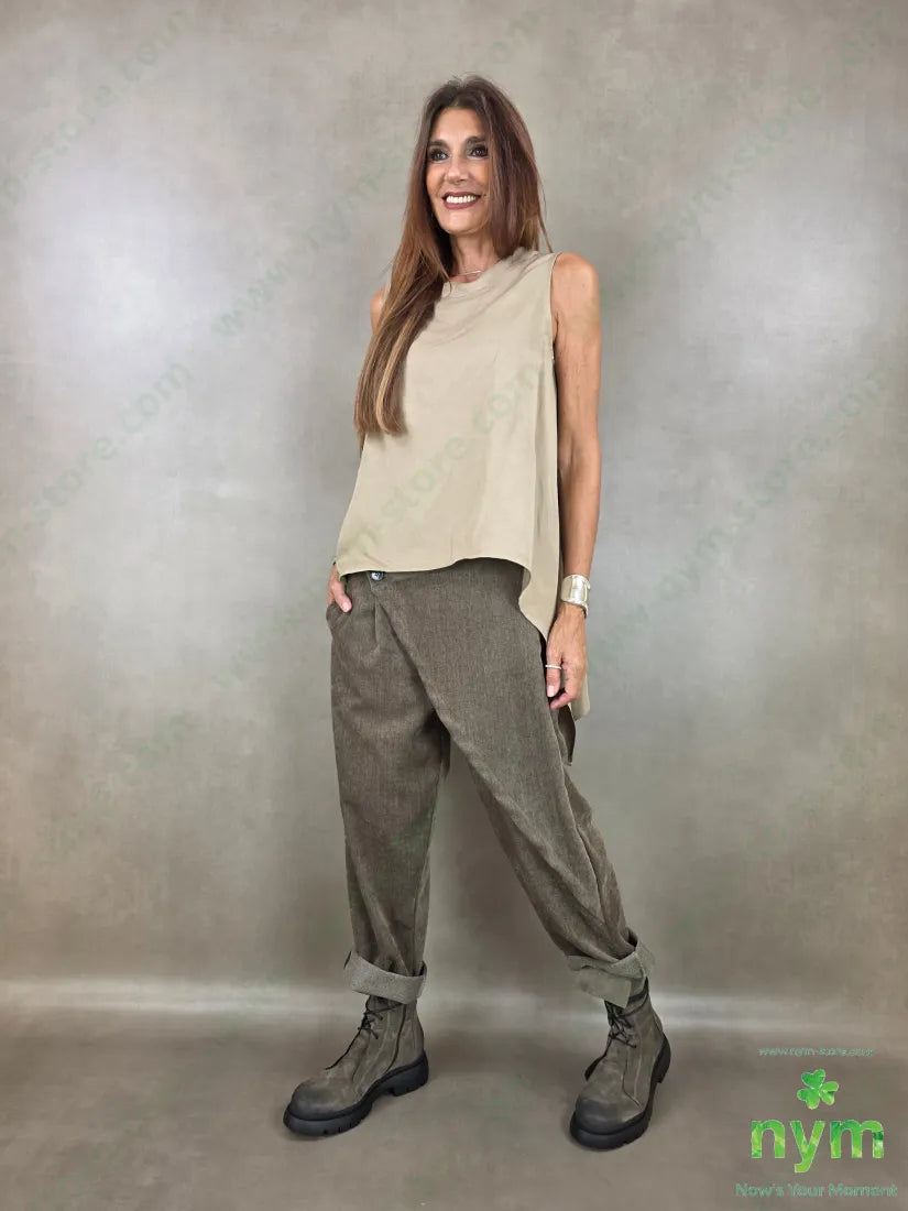 tunica di viscosa scollata dietro 77vi23li - CAMICIA