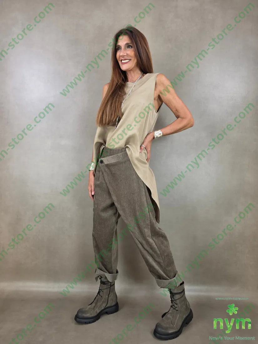 tunica di viscosa scollata dietro 77vi23li - CAMICIA