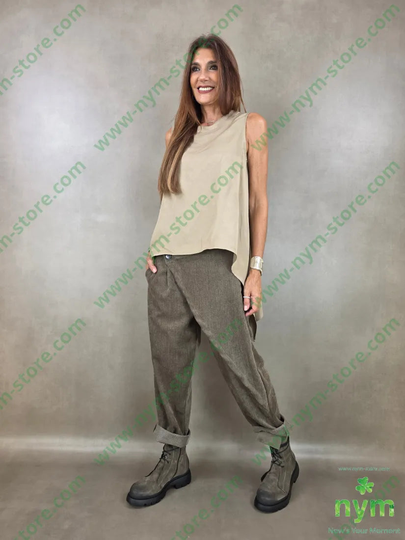 tunica di viscosa scollata dietro 77vi23li - CAMICIA