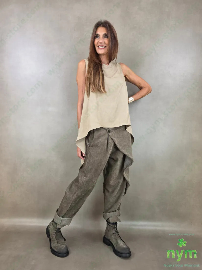 tunica di viscosa scollata dietro 77vi23li - CAMICIA