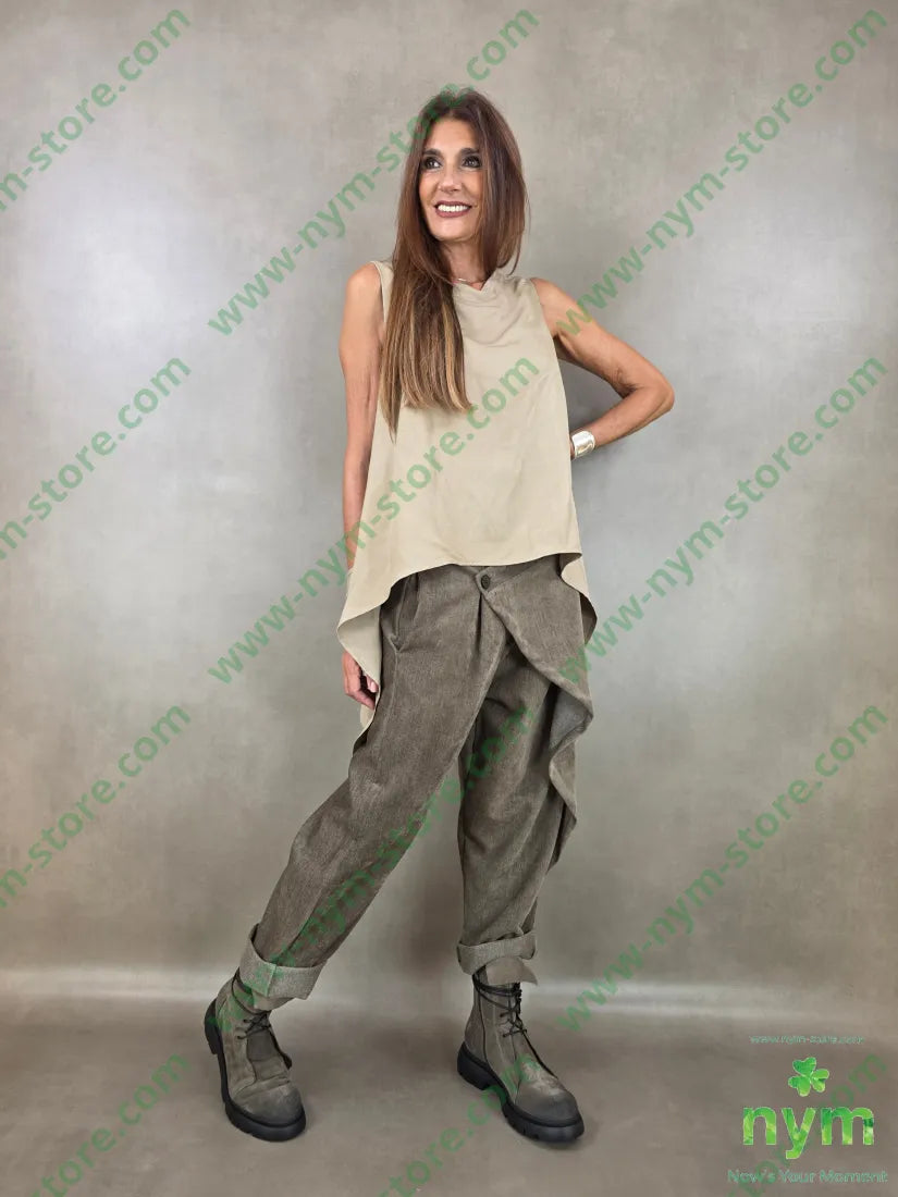 tunica di viscosa scollata dietro 77vi23li - CAMICIA