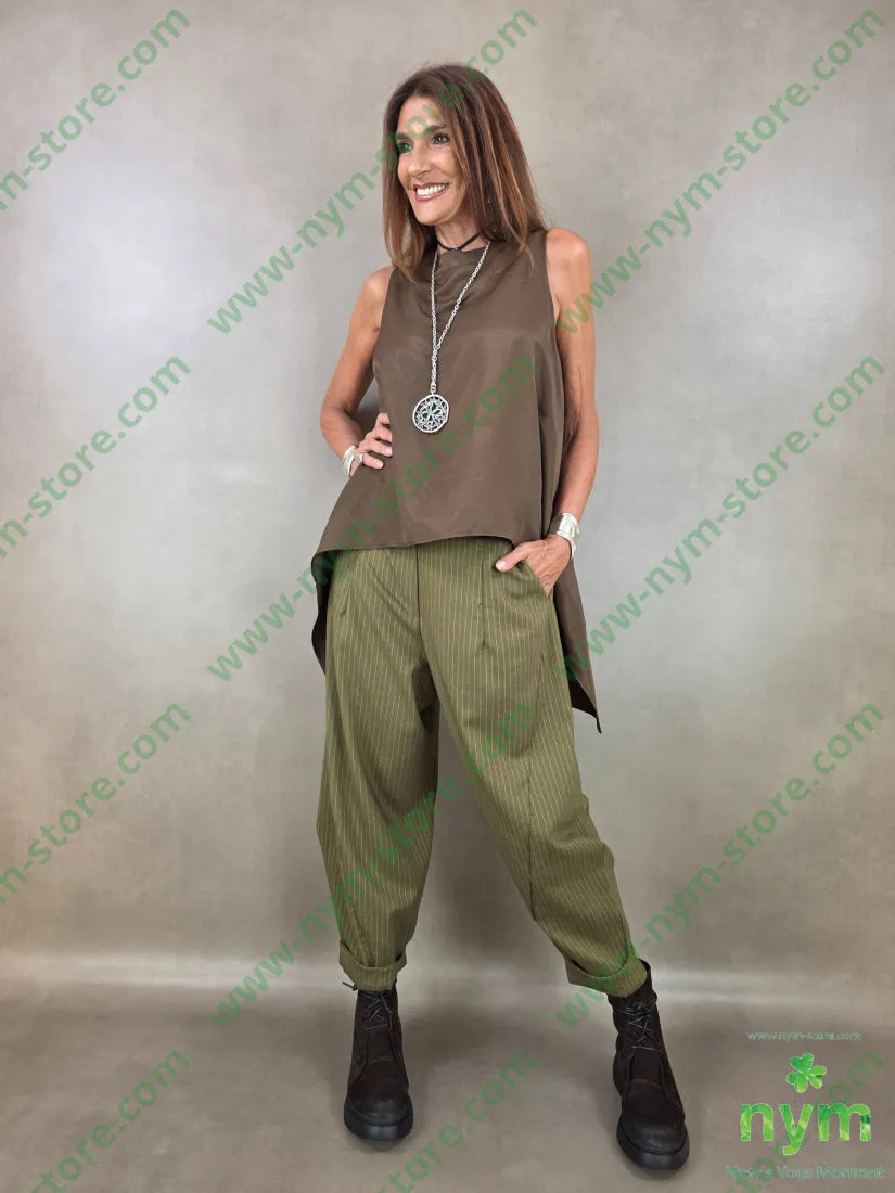 tunica di viscosa scollata dietro 77vi23li - CAMICIA