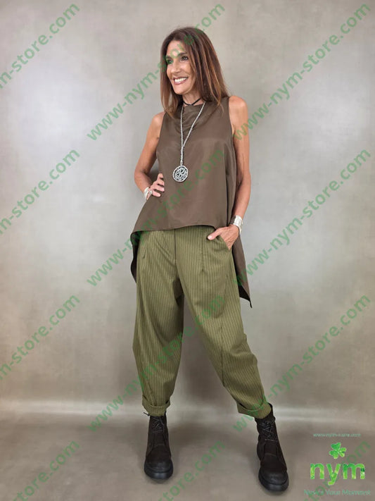 tunica di viscosa scollata dietro 77vi23li - CAMICIA